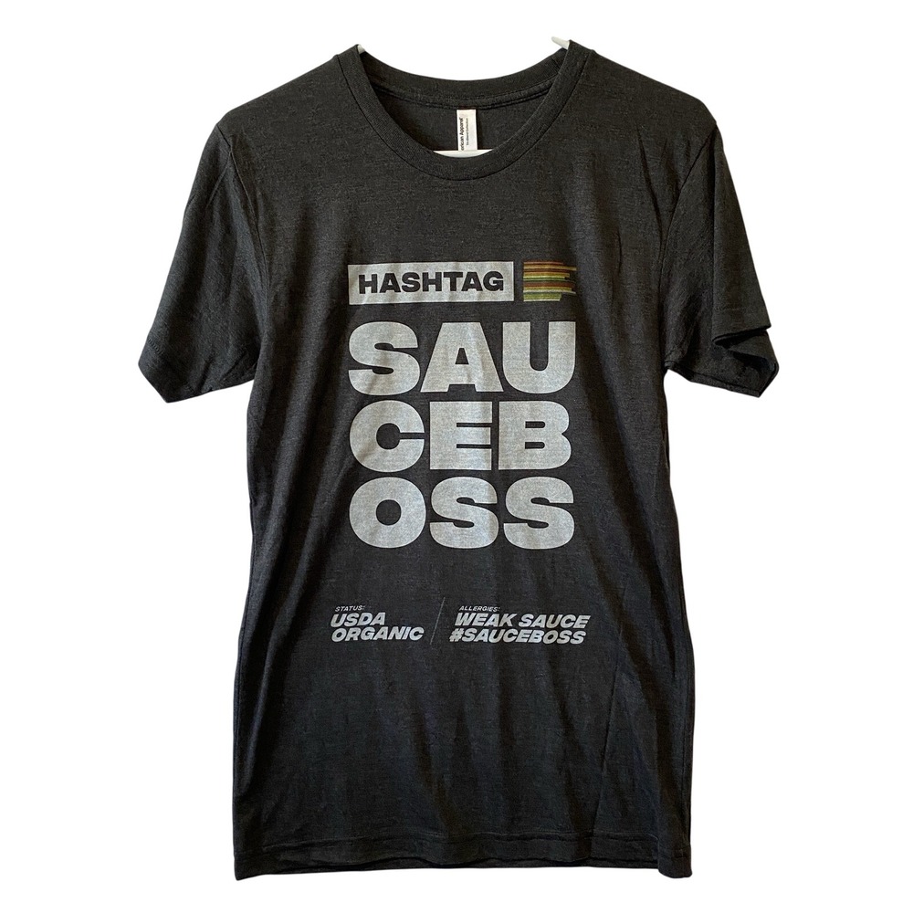 American Apparel T Shirt Graphic Tee Short Sleeve Sauce